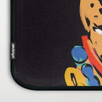 Fashionable cheetah with flowers crown portrait  Laptop Sleeve Gallery Image 3