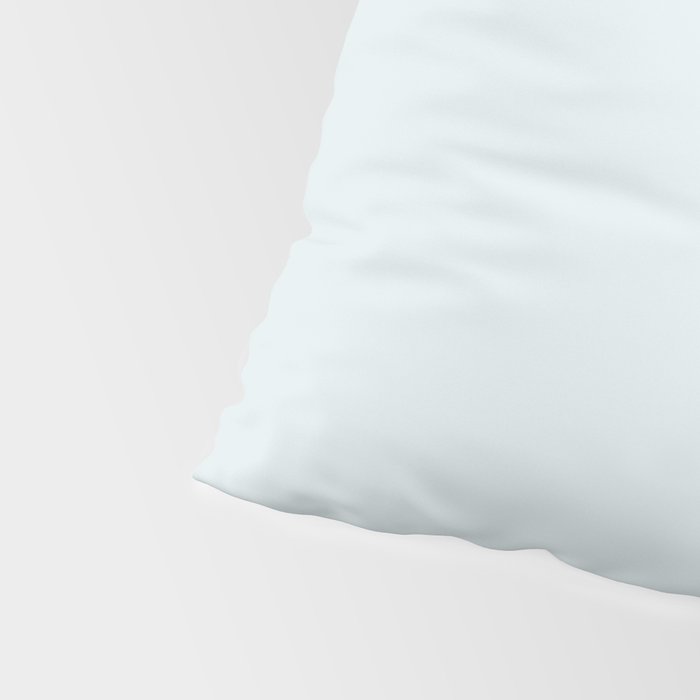 Pale Ice Blue Solid Color Pillow Sham Gallery Image 4