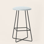 Pale Ice Blue Solid Color Stool Gallery Image 1