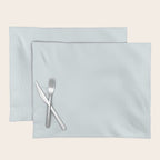 Pale Ice Blue Solid Color Placemat Gallery Image 1