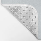 Pale Ice Blue Solid Color Bath Mat Gallery Image 2