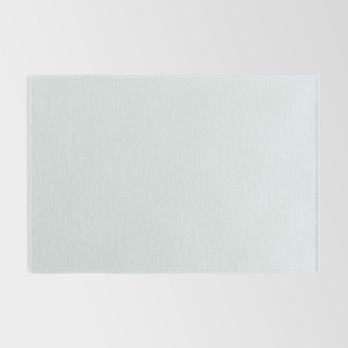Pale Ice Blue Solid Color Rug Gallery Image 2