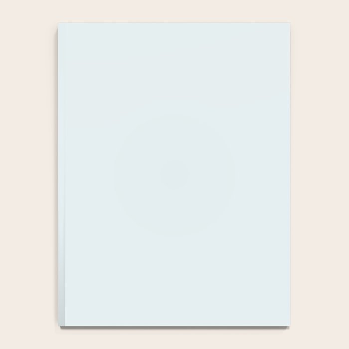 Pale Ice Blue Solid Color Notebook Gallery Image 4