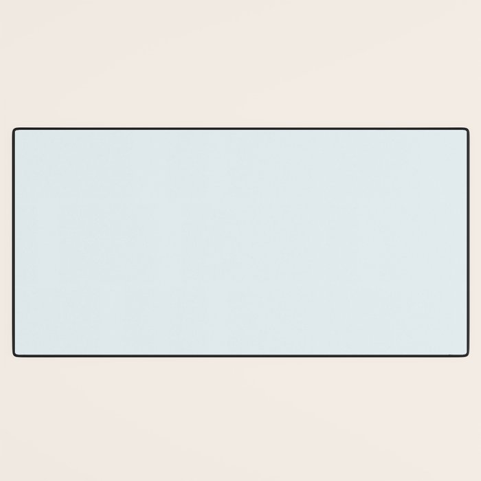 Pale Ice Blue Solid Color Desk Mat Gallery Image 3