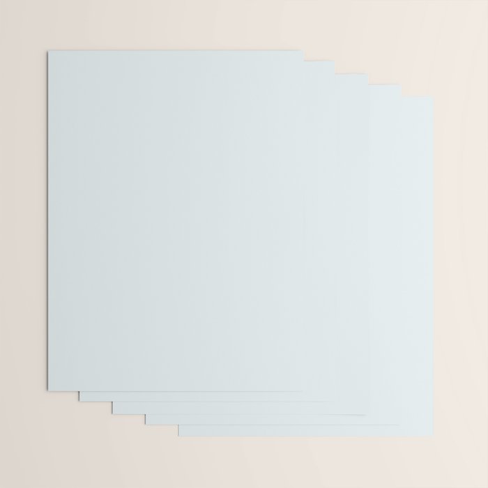 Pale Ice Blue Solid Color Wrapping Paper Gallery Image 3