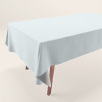 Pale Ice Blue Solid Color Tablecloth Gallery Image 1
