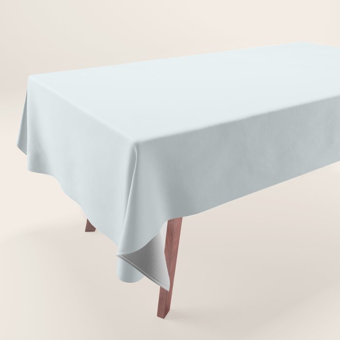 Pale Ice Blue Solid Color Tablecloth Gallery Image 1