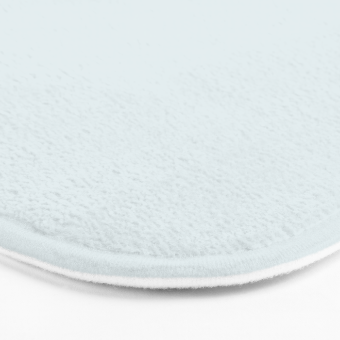 Pale Ice Blue Solid Color Bath Mat Gallery Image 3