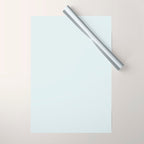 Pale Ice Blue Solid Color Wrapping Paper Gallery Image 1