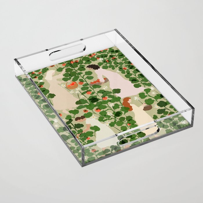 Tomato Girl Summer (BEIGE) Acrylic Tray Gallery Image 1