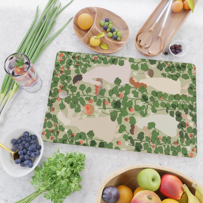 Tomato Girl Summer (BEIGE) Cutting Board Gallery Image 2