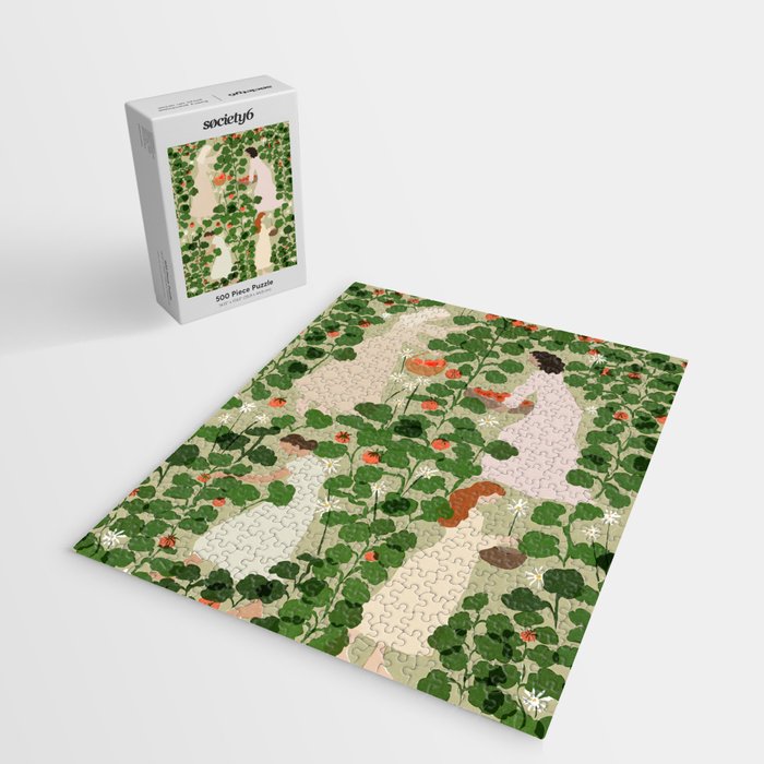 Tomato Girl Summer (BEIGE) Jigsaw Puzzle Gallery Image 2