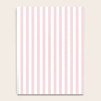 Pastel Pink & White Simple Stripe Notebook Gallery Image 4