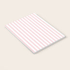 Pastel Pink & White Simple Stripe Notebook Gallery Image 3