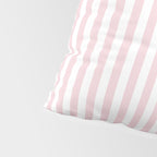 Pastel Pink & White Simple Stripe Pillow Sham Gallery Image 4