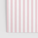 Pastel Pink & White Simple Stripe Poster Gallery Image 3
