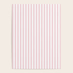 Pastel Pink & White Simple Stripe Poster Gallery Image 4