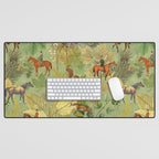 Horseback Riding In The Woods Desk Mat Gallery Image 1