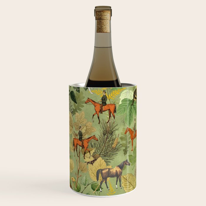 Horseback Riding In The Woods Wine Chiller Gallery Image 3