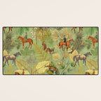 Horseback Riding In The Woods Desk Mat Gallery Image 3