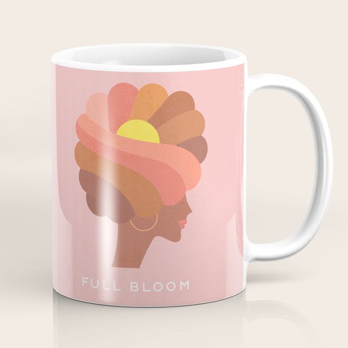 Full Bloom Girl Power Portrait Coffee Mug Gallery Image 1