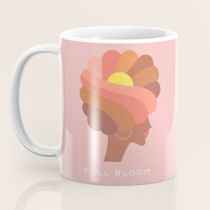 Full Bloom Girl Power Portrait Coffee Mug Gallery Image 3