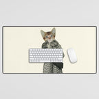 Kitten Dressed as Cat Desk Mat Gallery Image 1
