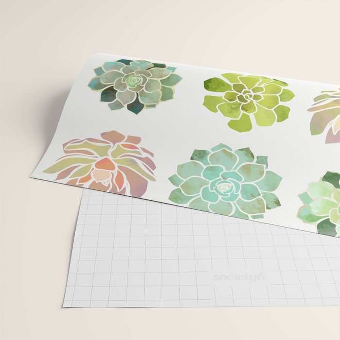Spring Succulents Wrapping Paper Gallery Image 2