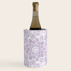 Boho, Mandala, Flower, Purple Wine Chiller Gallery Image 1