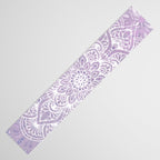 Boho, Mandala, Flower, Purple Table Runner Gallery Image 3