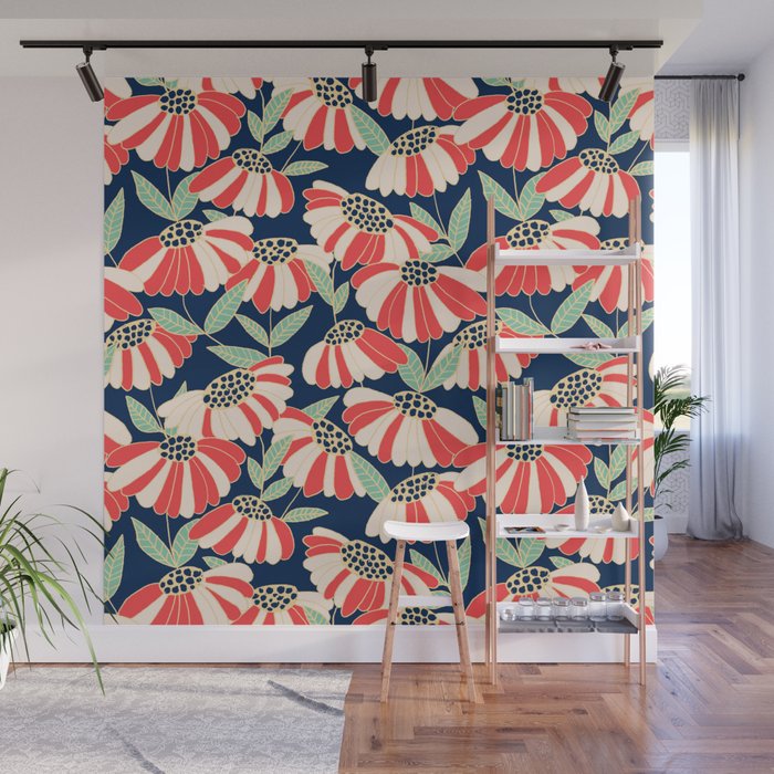 Botany pattern Wall Mural Gallery Image 1