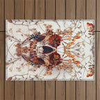 Delicate Skull Outdoor Rug Gallery Image 1
