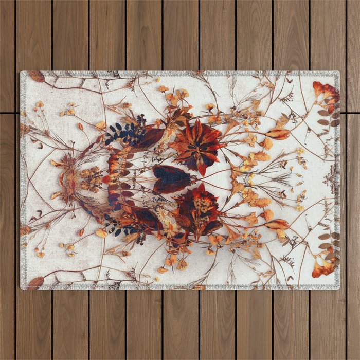 Delicate Skull Outdoor Rug Gallery Image 1
