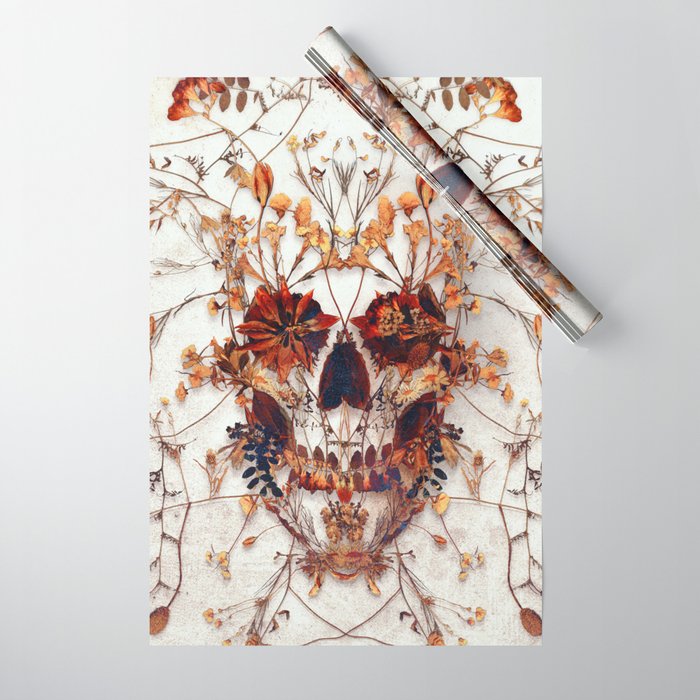 Delicate Skull Wrapping Paper Gallery Image 1
