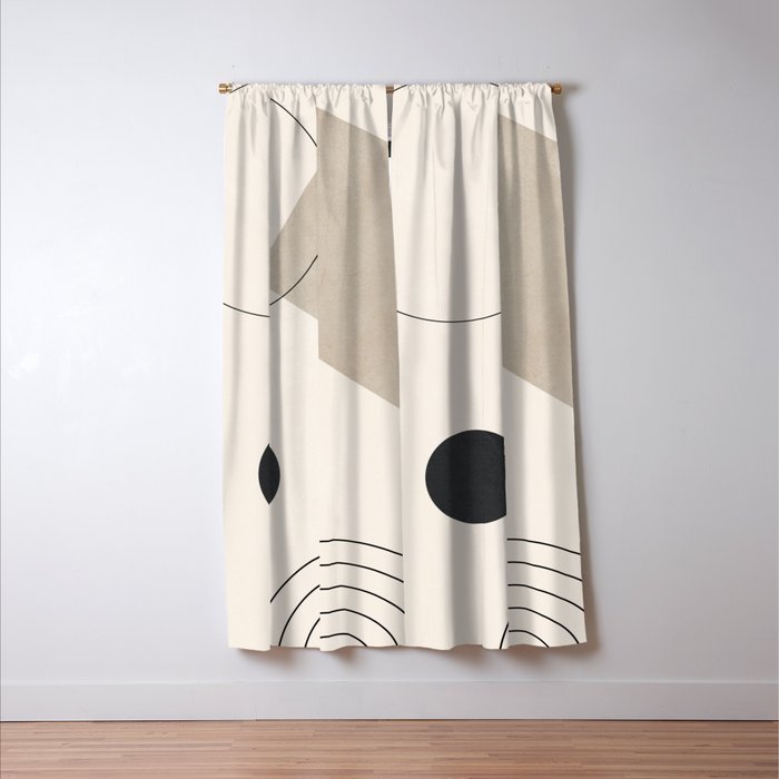 Minimal Geometric 36 Window Curtain Gallery Image 3
