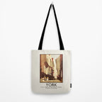Antique Travel Poster York, England, 1920s Tote Bag Gallery Image 2