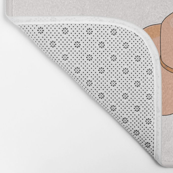 Howdy - Cowboy Hat Neutral Beige Bath Mat Gallery Image 2