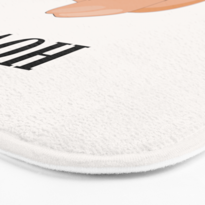 Howdy - Cowboy Hat Neutral Beige Bath Mat Gallery Image 3