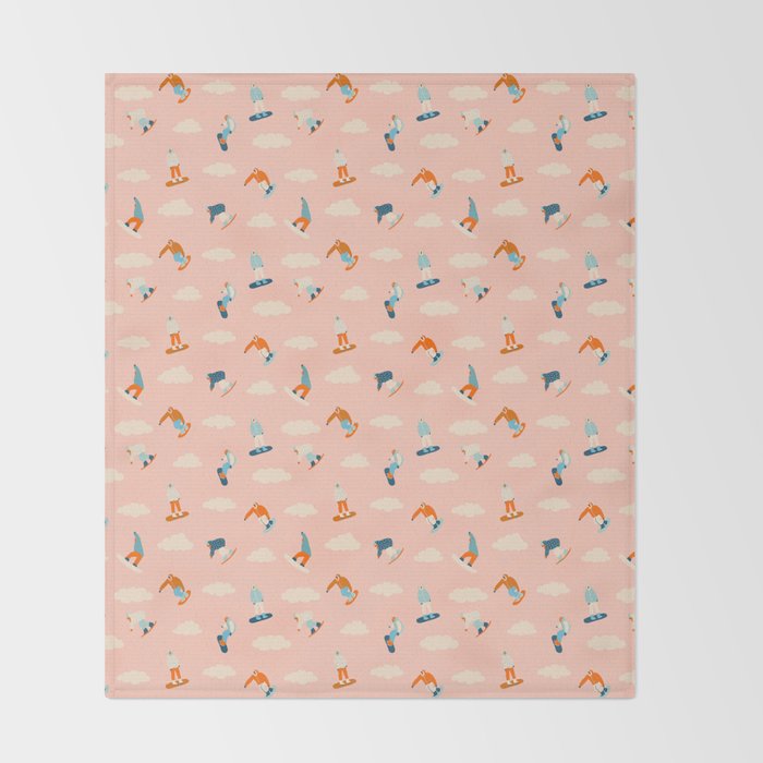 Snowboarding Throw Blanket Gallery Image 2