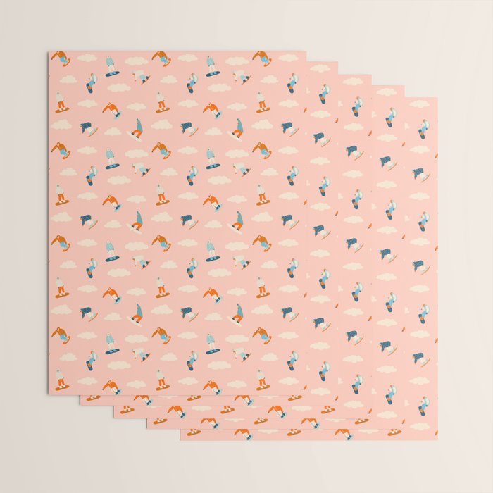 Snowboarding Wrapping Paper Gallery Image 3