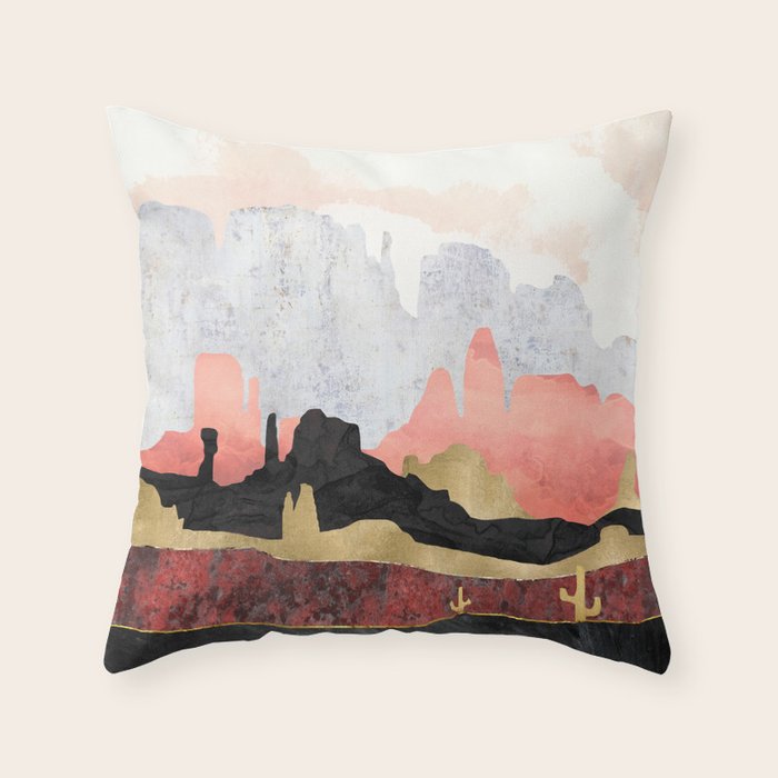 Distant Desert Throw Pillow Gallery Image 1