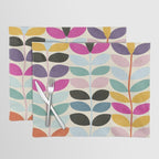 mid modern leaves spring Placemat Gallery Image 1