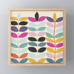 mid modern leaves spring Mini Art Print Gallery Image 1