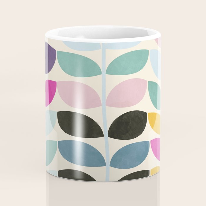 mid modern leaves spring Coffee Mug Gallery Image 4