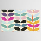 mid modern leaves spring Tablecloth Gallery Image 2