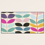 mid modern leaves spring Desk Mat Gallery Image 3