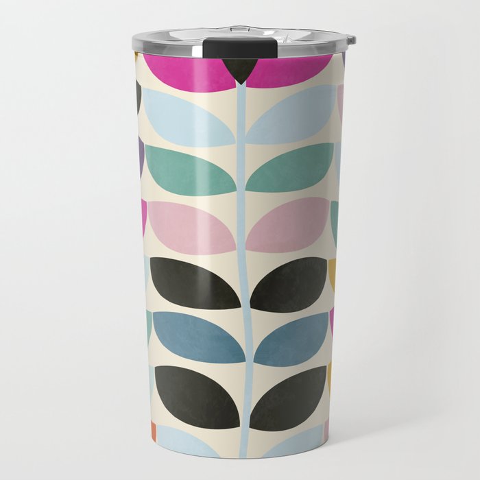 mid modern leaves spring Travel Mug Gallery Image 1