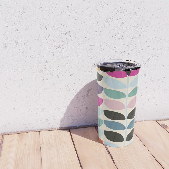 mid modern leaves spring Travel Mug Gallery Image 4