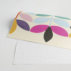 mid modern leaves spring Wrapping Paper Gallery Image 2