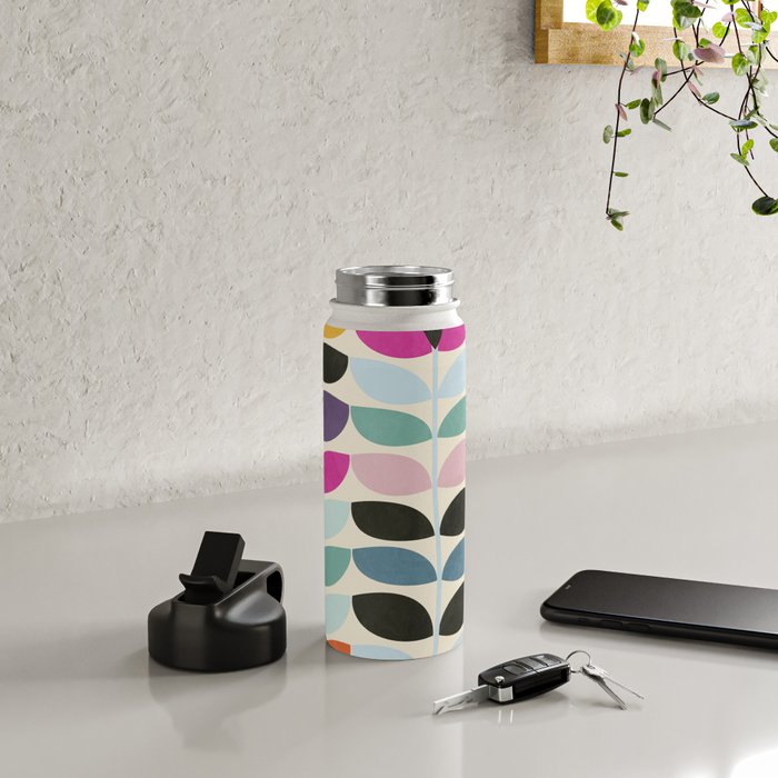 mid modern leaves spring Water Bottle Gallery Image 4